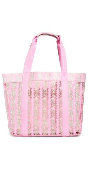 LoveShackFancy Marjorie Tote STRAWBERRY MACAROON One Size