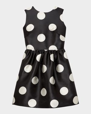breezy dot cutout bow-back mini dress