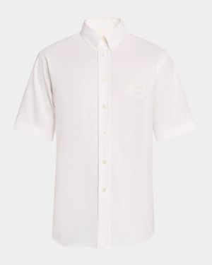 Men's Tonal Embroidered Sport Shirt