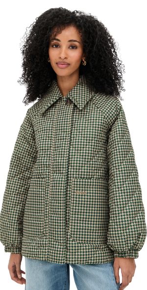 Barbour Barbour Laoise Check Quilted Jacket Sage Houndstooth/Sand Dune 6