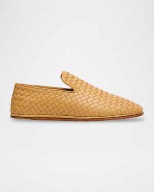 Men's Sunday Intrecciato Leather Slippers