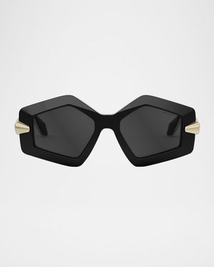 Serpenti Geometric Sunglasses
