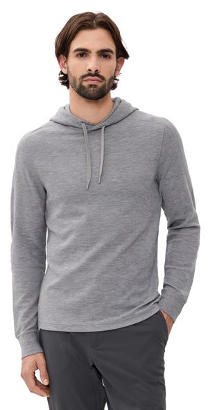 RLX Ralph Lauren Tech Waffle Knit Hoodie Steel Heather S