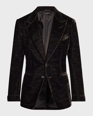 Men's Shelton Velvet Faille Cocktail Jacket
