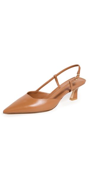 Stuart Weitzman Vinnie Slingback Heels 50mm Macchiato 6.5