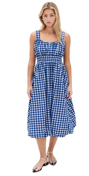 Sea Neci Gingham Tank Dress Navy XS