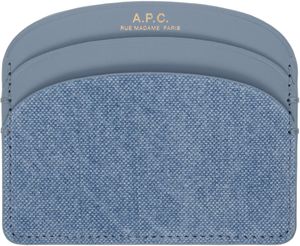 A.P.C. Blue Demi-Lune Card Holder