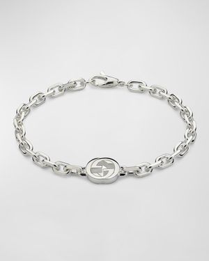 Interlocking G Bracelet in 925 Sterling Silver