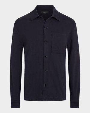 Men's Sueded Jersey Shirt Jacket