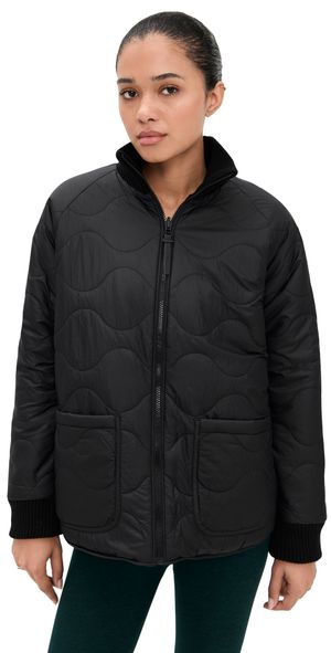 Beyond Yoga 2-Way Quilted Jacket Black S