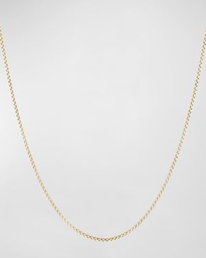 Box Chain Necklace with Spiritual Bead Clasp