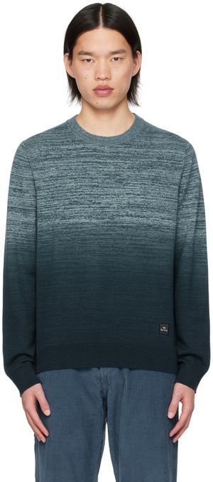 PS by Paul Smith Pull bleu à col ras du cou