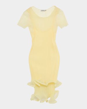 Jett Short-Sleeve Ruffle Dress