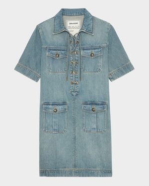 Record Denim Mini Dress