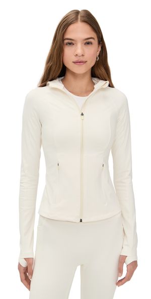 Beyond Yoga Allure Full Zip Pullover Glacier M