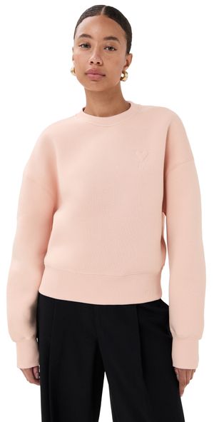 AMI Logo Sweatshirt Poudre S