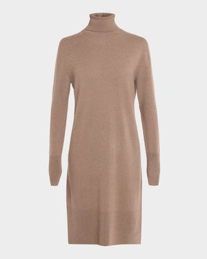 Turtleneck Cashmere Sweater Dress