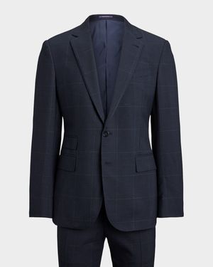 Men's Kent Hand-Tailored Glen Plaid Suit