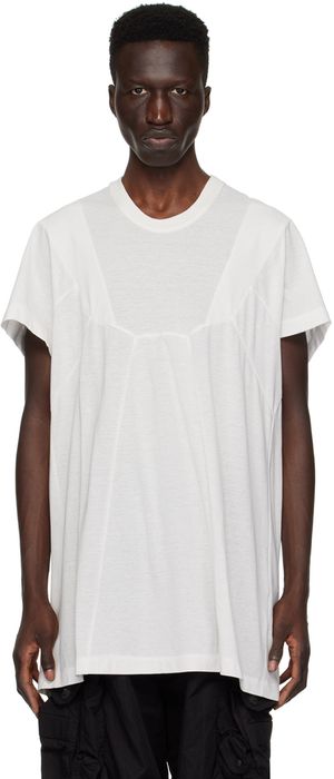 Julius Off-White Paneled T-Shirt
