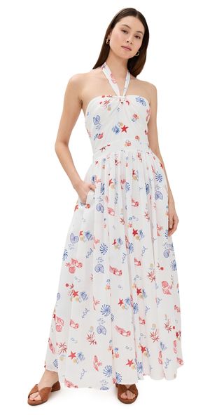 Line & Dot Reeta Dress White Multi S