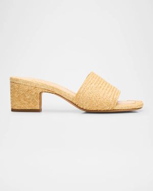 Ariana Raffia Mule Sandals