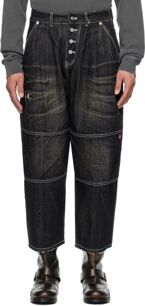 Thug Club Black Dickies Edition Double Knee Jeans