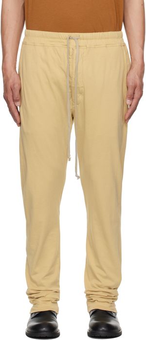 Rick Owens DRKSHDW Beige Hollywood Berlin Drawstring Sweatpants
