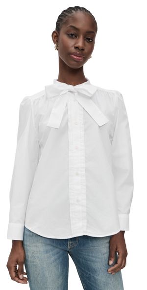 R13 Neck Tie Shirt White M