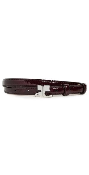 Courrèges Ac Naplack 15mm Belt Black 85