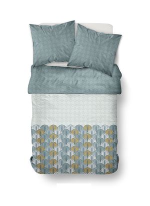 Today Linge De Maison - Parure de lit imprimé en coton - Taille 260x240 cm - Vert