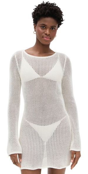 LSPACE Cleo Cover Up Dress Cream XS