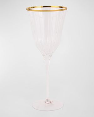 Natalia Gold Rim Water Glass