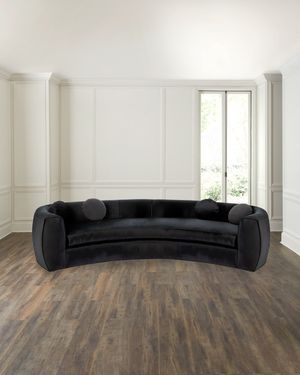 Carmen Velvet Sofa, 92"