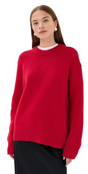 LISA YANG Renske Cashmere Sweater Goji Berry 1