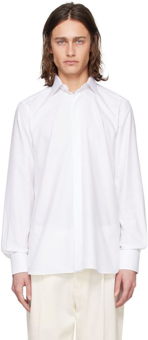 ZEGNA Chemise blanche à col classique
