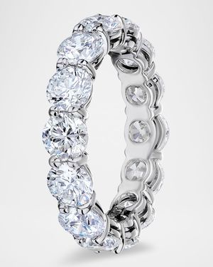 Platinum Diamond Eternity Band, 6.02tcw, Size 6.75