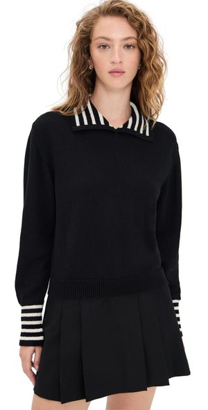FRAME The Sailor Pullover Black multi S