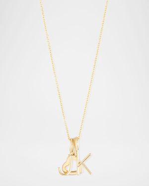 Mini Amelia 14K Gold Layered Initial Pendant Necklace