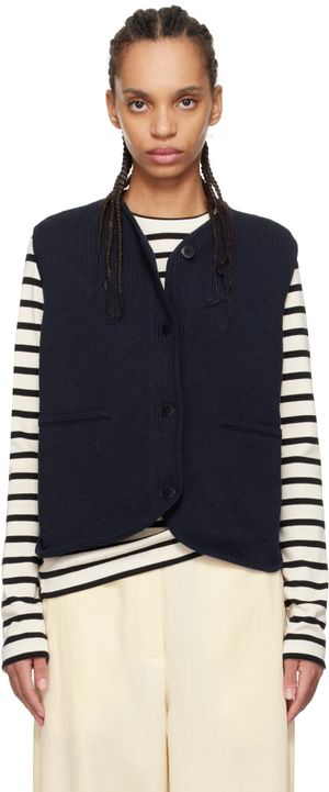 Cordera Navy Cotton Vest