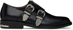 Toga Virilis Black Double Monkstraps