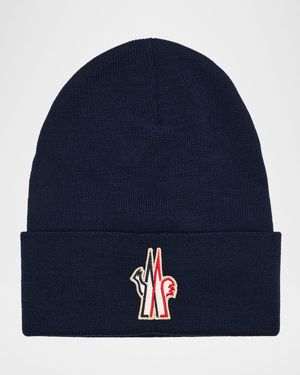 Men's Wool Logo-Patch Beanie