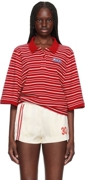 Martine Rose Red S/S Shrunken Polo