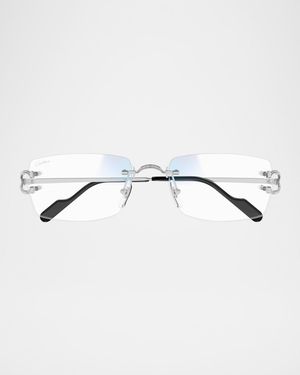 Men's Metal Rectangle Optical Frames