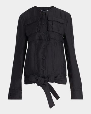 Triple Silk Organdie Transformable Jacket