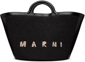 Marni Black Large Tropicalia Tote