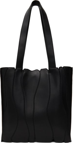 Collina Strada Black Grape Faux Leather Caterpillar Tote