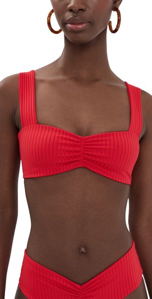 LSPACE Marlee Bikini Top Cafe M