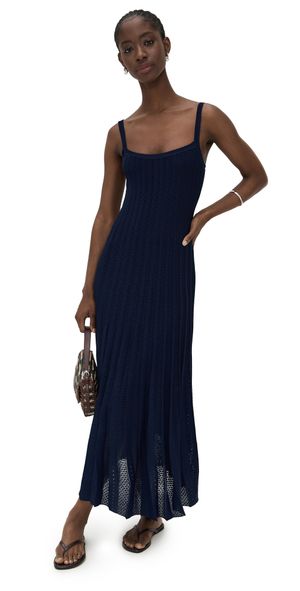 STAUD Ellen Dress Navy L