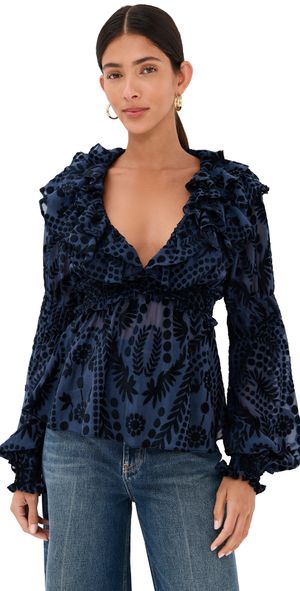 Lug Von Siga Bianca Top Navy Blue 34