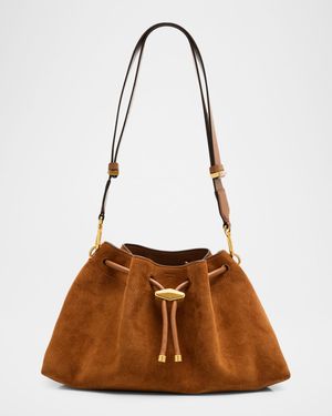 The Cinch Suede Shoulder Bag